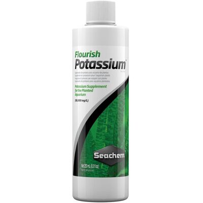 Seachem Flourish Potassium - Supplément pour plantes aquatiques 250ml - Publicité Seachem Flourish Potassium - Supplément pour plantes aquatiques 250ml - Publicité