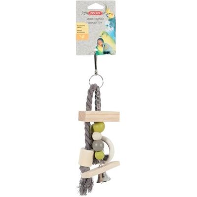 Jouet en Bois Banjo Zolux pour Perroquets - Adapté aux cages Arabesque - Publicité Jouet en Bois Banjo Zolux pour Perroquets - Adapté aux cages Arabesque - Publicité