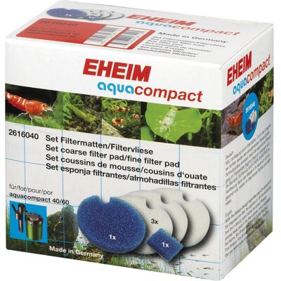 Ensemble filtre EHEIM 2616040 pour AquaCompact - Bleu et Éponges - Publicité Ensemble filtre EHEIM 2616040 pour AquaCompact - Bleu et Éponges - Publicité
