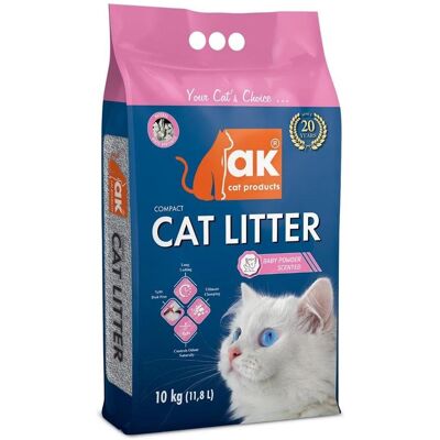 Litière pour chat AK - 10kg - Parfumée, Compactante - Litière pour chat - Publicité Litière pour chat AK - 10kg - Parfumée, Compactante - Litière pour chat - Publicité