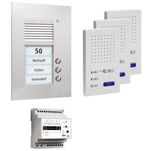 TCS, Sonnette + interphone, PPUF03-EN/02 pre:pack3 pour mains-libres sans fil Sous-puissance (Filaire) - Publicité TCS, Sonnette + interphone, PPUF03-EN/02 pre:pack3 pour mains-libres sans fil Sous-puissance (Filaire) - Publicité