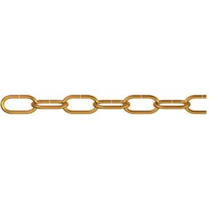 Dörner + Helmer, Chaîne, Chaine décorative DH n° 8020, Ø 2 mm, laitonnée, 10 m (10 m) - Publicité Dörner + Helmer, Chaîne, Chaine décorative DH n° 8020, Ø 2 mm, laitonnée, 10 m (10 m) - Publicité