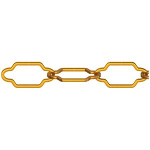 Dörner + Helmer, Chaîne, Chaine cathédrale DH n° 9100, Ø 2 mm, laitonnée, 5 m (5 m) - Publicité Dörner + Helmer, Chaîne, Chaine cathédrale DH n° 9100, Ø 2 mm, laitonnée, 5 m (5 m) - Publicité