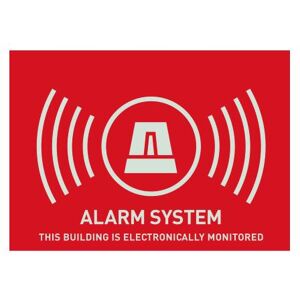 Abus, Protection contre le cambriolage + système d'alarme, Étiquette d'avertissement (UK) Alarme 148 x 105 mm - Publicité Abus, Protection contre le cambriolage + système d'alarme, Étiquette d'avertissement (UK) Alarme 148 x 105 mm - Publicité