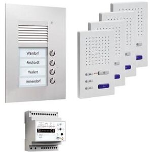 TCS, Sonnette + interphone, PPUF04-EN/02 pre:pack4 pour mains libres sans fil Sous-puissance (Filaire) - Publicité TCS, Sonnette + interphone, PPUF04-EN/02 pre:pack4 pour mains libres sans fil Sous-puissance (Filaire) - Publicité