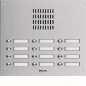 Elcom, Sonnette + interphone, ELCO TVG-12/3 V2A-matt,, grille universelle,éclairage LED,Spe - Publicité Elcom, Sonnette + interphone, ELCO TVG-12/3 V2A-matt,, grille universelle,éclairage LED,Spe - Publicité