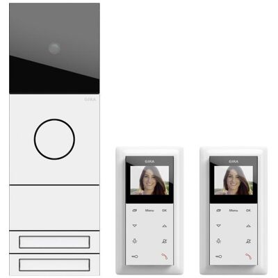 Gira, Sonnette + interphone, Pack ZFH Système vidéo 106 2417902 (Filaire) - Publicité Gira, Sonnette + interphone, Pack ZFH Système vidéo 106 2417902 (Filaire) - Publicité