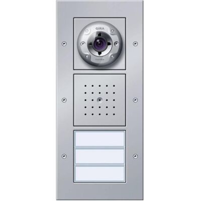 Gira - 127065 - 3fach - Alu - Station de porte avec vidéo - Publicité Gira - 127065 - 3fach - Alu - Station de porte avec vidéo - Publicité