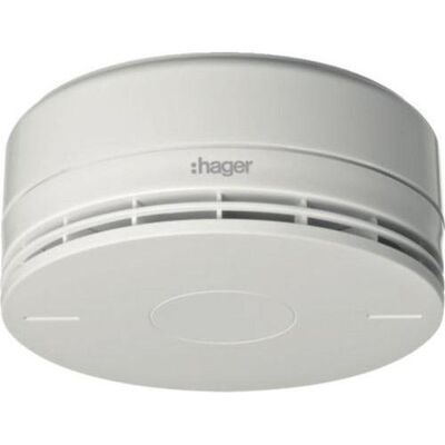 Hager RFM100D Détecteur de Fumée Sans Fil avec Sirène - Détecteur de Fumée - Publicité Hager RFM100D Détecteur de Fumée Sans Fil avec Sirène - Détecteur de Fumée - Publicité