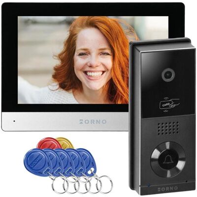 Orno, Sonnette + interphone, Interphone vidéo 2 fils OR-VID-MA-1079/B - Publicité Orno, Sonnette + interphone, Interphone vidéo 2 fils OR-VID-MA-1079/B - Publicité