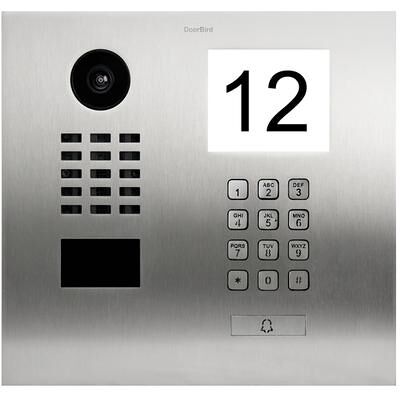 Doorbird, Sonnette + interphone, Interphone vidéo IP D2101IKH LAN Unité extérieure en acier inoxydable V4A (brossé) (Ethernet, WiFi) - Publicité Doorbird, Sonnette + interphone, Interphone vidéo IP D2101IKH LAN Unité extérieure en acier inoxydable V4A (brossé) (Ethernet, WiFi) - Publicité
