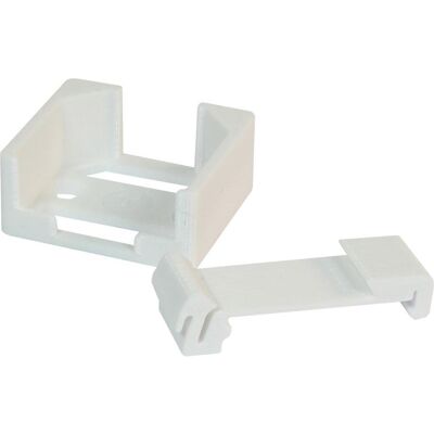 Support Shelly 1L / Dimmer2 / RGBW2 pour mur et rail DIN - Publicité Support Shelly 1L / Dimmer2 / RGBW2 pour mur et rail DIN - Publicité