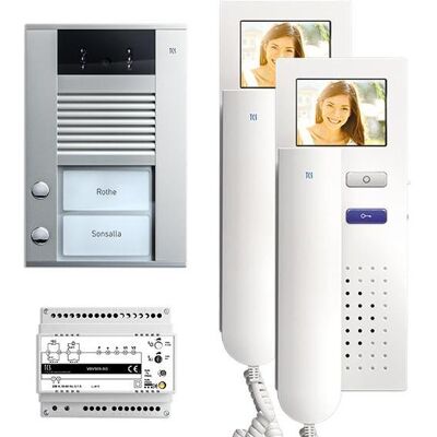 TCS, Sonnette + interphone, Video pack AP 2 PVE1520-0010Unités d'habitation avec station extérieure AVD 2 - Publicité TCS, Sonnette + interphone, Video pack AP 2 PVE1520-0010Unités d'habitation avec station extérieure AVD 2 - Publicité