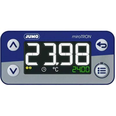 Jumo Thermostat électronique, Thermostat, Bleu, Gris - Publicité Jumo Thermostat électronique, Thermostat, Bleu, Gris - Publicité