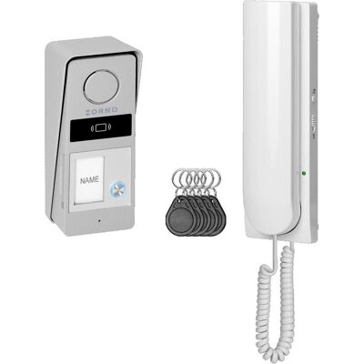 Orno, Sonnette + interphone, Zestaw domofonowy OR-DOM-RD-937/W (Filaire, RFID) - Publicité Orno, Sonnette + interphone, Zestaw domofonowy OR-DOM-RD-937/W (Filaire, RFID) - Publicité