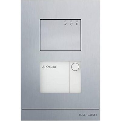 Busch-Jaeger, Sonnette + interphone, BJ Station extérieure audioA21051P1-A-031-fach (Filaire) - Publicité Busch-Jaeger, Sonnette + interphone, BJ Station extérieure audioA21051P1-A-031-fach (Filaire) - Publicité