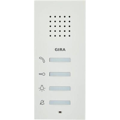 Gira, Sonnette + interphone, 125003 - Sans fil - 0 - 50 °C - Blanc - Acier inoxydable - AC/DC - 55 mm (Sans fil) - Publicité Gira, Sonnette + interphone, 125003 - Sans fil - 0 - 50 °C - Blanc - Acier inoxydable - AC/DC - 55 mm (Sans fil) - Publicité