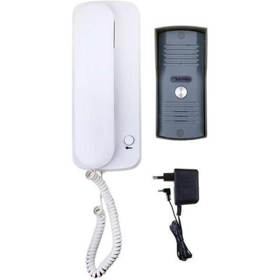 Emos, Sonnette + interphone, Kit d'interphonie H1085, 1 abonné (Filaire) - Publicité Emos, Sonnette + interphone, Kit d'interphonie H1085, 1 abonné (Filaire) - Publicité