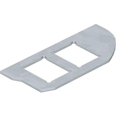 OBO Bettermann OBO MPR2/2C Plaque de Montage - Type C, 2 Appareils, Métal - Publicité OBO Bettermann OBO MPR2/2C Plaque de Montage - Type C, 2 Appareils, Métal - Publicité