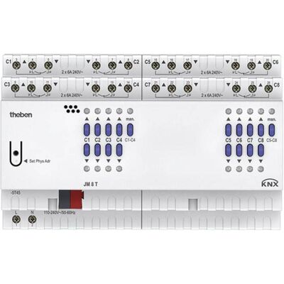 Theben JM 8 T KNX - Actionneur de store 8 canaux - IP20 - Publicité Theben JM 8 T KNX - Actionneur de store 8 canaux - IP20 - Publicité