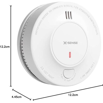 X-Sense, Alarme, Détecteur de fumée optique avec sirène intégrée 10 pcs. Publicité X-Sense, Alarme, Détecteur de fumée optique avec sirène intégrée 10 pcs. Publicité