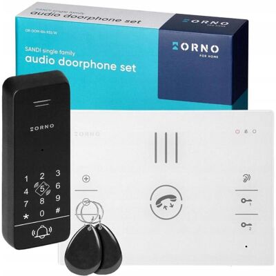 Orno, Sonnette + interphone, Interphone OR-DOM-BA-933/W (RFID) - Publicité Orno, Sonnette + interphone, Interphone OR-DOM-BA-933/W (RFID) - Publicité