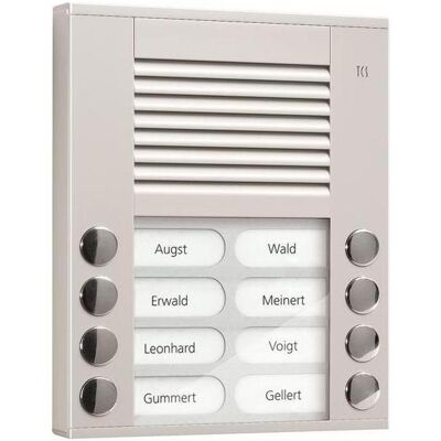 TechniSat Modèle PES08-EN/04 Interphone Aluminium Argent 2 Rangées - Publicité TechniSat Modèle PES08-EN/04 Interphone Aluminium Argent 2 Rangées - Publicité