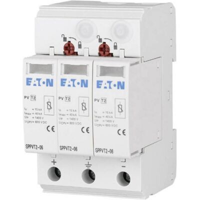 Eaton SPPVT12-10-2+PE-AX Dispositif anti-surtension 3 pôles 1000V DC - Publicité Eaton SPPVT12-10-2+PE-AX Dispositif anti-surtension 3 pôles 1000V DC - Publicité