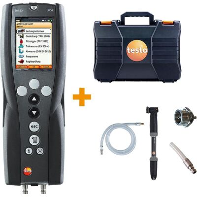 Testo, Détecteur, 0563 3240 70 Débitmètre à pression Set de base 324 Gaz+Eau - Publicité Testo, Détecteur, 0563 3240 70 Débitmètre à pression Set de base 324 Gaz+Eau - Publicité