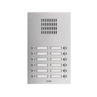 Elcom - TVG-12/2 eds - Acier inoxydable - 12 touches - Station de porte - Publicité Elcom - TVG-12/2 eds - Acier inoxydable - 12 touches - Station de porte - Publicité