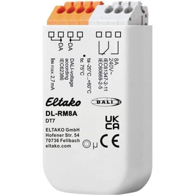 Eltako DL-RM8A - DT7 Module Relais - Compact DALI - Publicité Eltako DL-RM8A - DT7 Module Relais - Compact DALI - Publicité