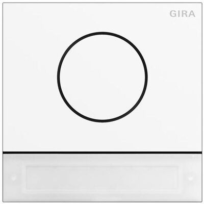 Gira, Sonnette + interphone, Mod. de station de porte. Bouton IBN Système 106 5569902 (Filaire) - Publicité Gira, Sonnette + interphone, Mod. de station de porte. Bouton IBN Système 106 5569902 (Filaire) - Publicité