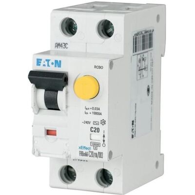Eaton FRBMM-C6/1N/003-A - Disjoncteur différentiel - 6A, 30mA - Publicité Eaton FRBMM-C6/1N/003-A - Disjoncteur différentiel - 6A, 30mA - Publicité