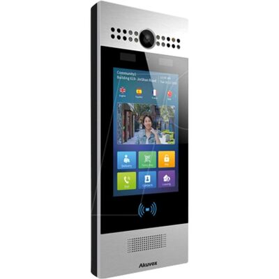 Akuvox R29C-L Interphone vidéo - Reconnaissance faciale, LTE, Android, Argent - Publicité Akuvox R29C-L Interphone vidéo - Reconnaissance faciale, LTE, Android, Argent - Publicité