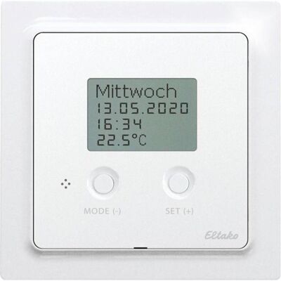 Eltako FTAF55ED/230V-am Régulateur de température Portée maximale (en champ libre) 30m, Thermostat, Noir - Publicité Eltako FTAF55ED/230V-am Régulateur de température Portée maximale (en champ libre) 30m, Thermostat, Noir - Publicité