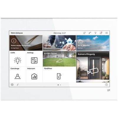 Busch-Jaeger, Sonnette + interphone, IP Touch Lite 7 (Application, Ethernet, Filaire, WiFi) - Publicité Busch-Jaeger, Sonnette + interphone, IP Touch Lite 7 (Application, Ethernet, Filaire, WiFi) - Publicité