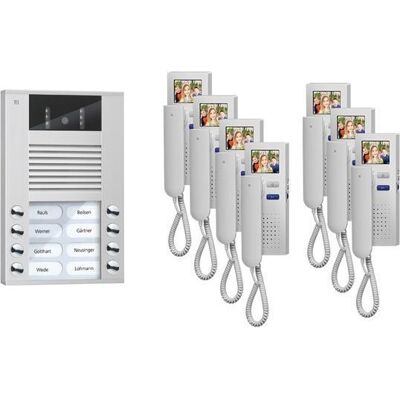 TCS, Sonnette + interphone, video:pack AP pour 7 unités d'habitation, avec PVE1570-0010 - Publicité TCS, Sonnette + interphone, video:pack AP pour 7 unités d'habitation, avec PVE1570-0010 - Publicité