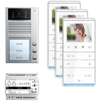 TCS, Sonnette + interphone, PVC2330-0010 (Filaire) - Publicité TCS, Sonnette + interphone, PVC2330-0010 (Filaire) - Publicité