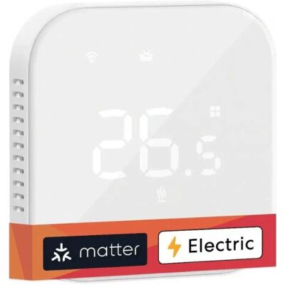 Meross Thermostat intelligent Wi-Fi, Thermostat, Blanc - Publicité Meross Thermostat intelligent Wi-Fi, Thermostat, Blanc - Publicité