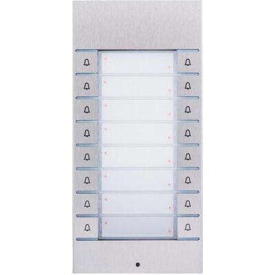 2N, Sonnette + interphone, Bouton de sonnette EXTENDER 16 boutons 8x2 boutons d'appel (Filaire) - Publicité 2N, Sonnette + interphone, Bouton de sonnette EXTENDER 16 boutons 8x2 boutons d'appel (Filaire) - Publicité