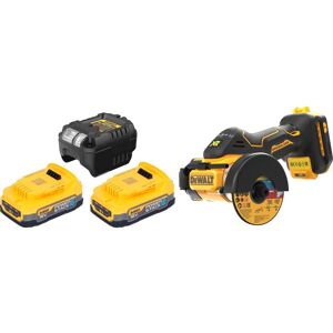 DeWalt, Ponceuse + polisseuse, DCS 438 E2 Découpeuse multimatériaux sans fil 18 V 76 mm Brushless + 2x batterie Powerstack - Publicité DeWalt, Ponceuse + polisseuse, DCS 438 E2 Découpeuse multimatériaux sans fil 18 V 76 mm Brushless + 2x batterie Powerstack - Publicité