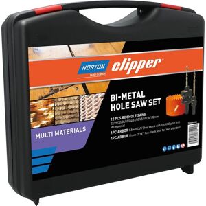 Norton Clipper Premium - Ensemble de 14 scies à trou bimétalliques (22-102mm) Multi-Material - Publicité Norton Clipper Premium - Ensemble de 14 scies à trou bimétalliques (22-102mm) Multi-Material - Publicité