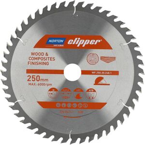 Lame de scie circulaire Norton Clipper - 250mm, 30mm, 48 dents - Pour composites - Publicité Lame de scie circulaire Norton Clipper - 250mm, 30mm, 48 dents - Pour composites - Publicité