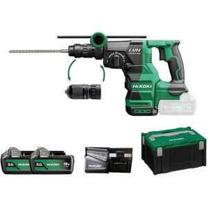 Hikoki DH1826DC - Kit perceuse-visseuse sans fil - 5,0 Ah, Fonction marteau - Publicité Hikoki DH1826DC - Kit perceuse-visseuse sans fil - 5,0 Ah, Fonction marteau - Publicité
