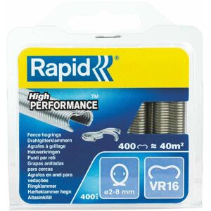 Rapid, Machine : accessoires, VR16 Agrafes annulaires galvanisées 400 pièces - Publicité Rapid, Machine : accessoires, VR16 Agrafes annulaires galvanisées 400 pièces - Publicité