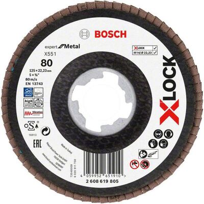 Disque de meulage Bosch X-LOCK pour métal - 125 mm Grain 80 - Publicité Disque de meulage Bosch X-LOCK pour métal - 125 mm Grain 80 - Publicité