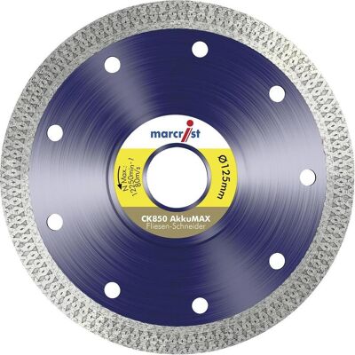 Marcrist - CK850 AkkuMax - 125 mm - 22,23 mm alésage - Diamond blade - Publicité Marcrist - CK850 AkkuMax - 125 mm - 22,23 mm alésage - Diamond blade - Publicité