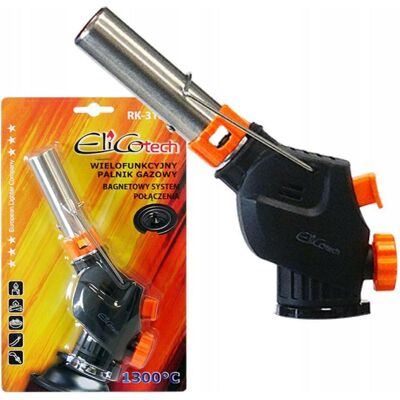 Elico Brûleur à Gaz Multifonction RK-3104C - Chalumeau de Soudure et Brasage - Publicité Elico Brûleur à Gaz Multifonction RK-3104C - Chalumeau de Soudure et Brasage - Publicité