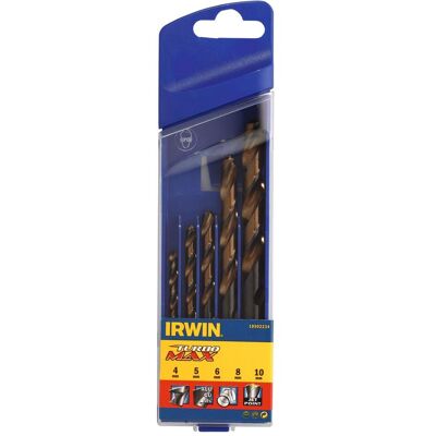 Stanley Foret, Jeu de forets Turbomax 4-10? mm 5 pcs (10 mm, 4 mm, 5 mm, 6 mm, 8 mm) - Publicité Stanley Foret, Jeu de forets Turbomax 4-10? mm 5 pcs (10 mm, 4 mm, 5 mm, 6 mm, 8 mm) - Publicité