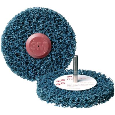 3M Disque de nettoyage grossier bleu - Abrasif - Publicité 3M Disque de nettoyage grossier bleu - Abrasif - Publicité